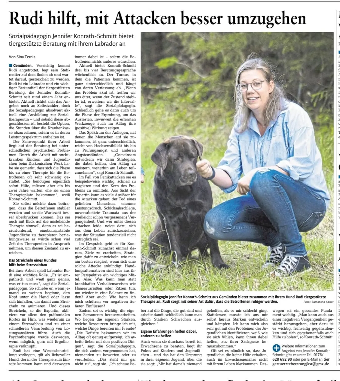 Traumazentrierte Fachberatung Jennifer Konrath- Newsartikel